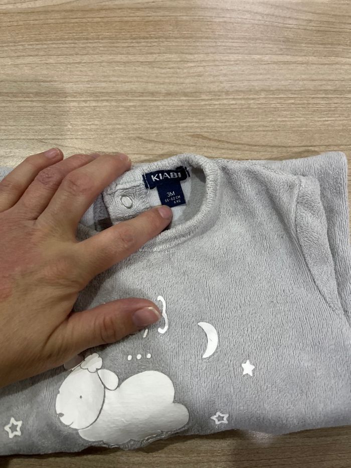 Pyjama pression gris - photo numéro 3