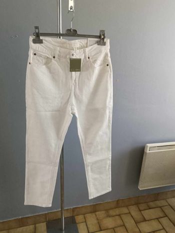 jean blanc neuf 40/42