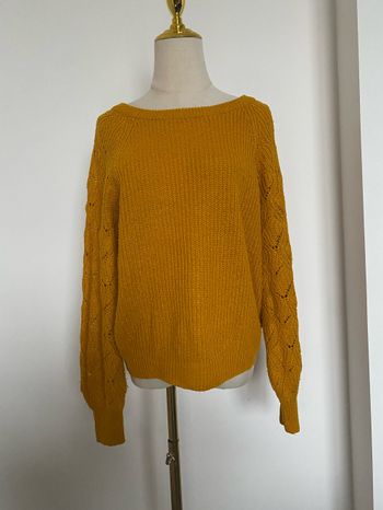 Pull jaune moutarde