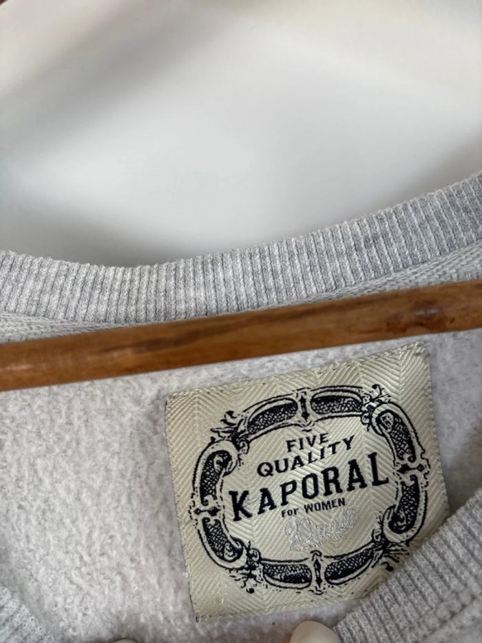 Pull gris Kaporal taille XS - photo numéro 4