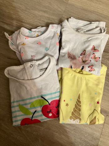 Lot 4 t shirt manche courte