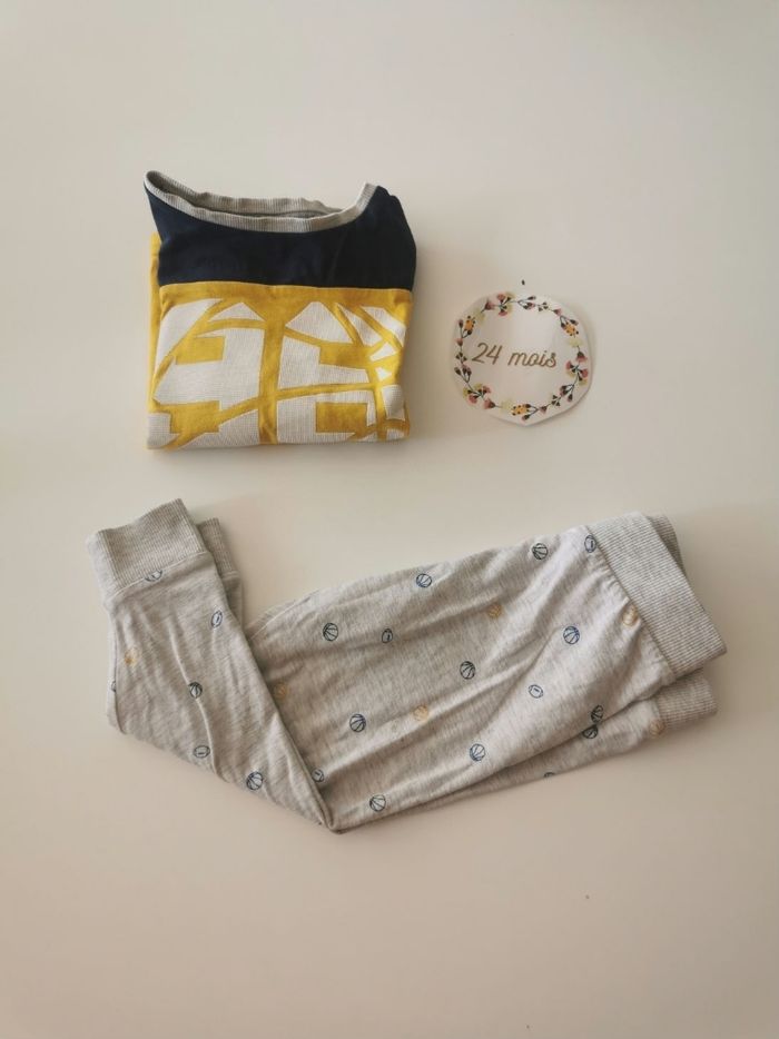 Pyjama 2 pieces en coton garçon 2 ans okaidi