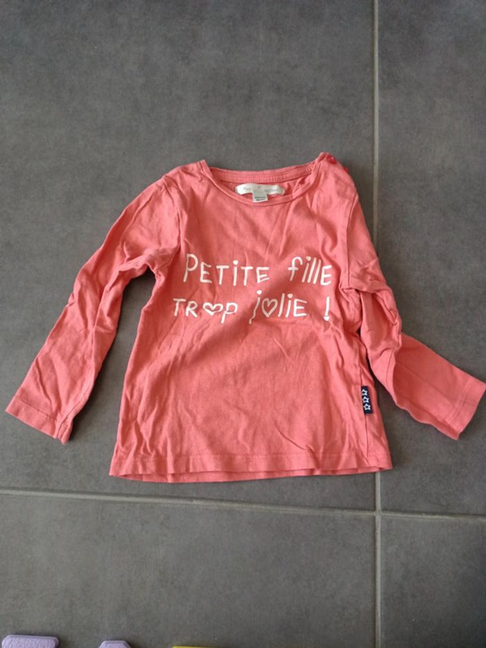 Lot tee shirts, manches longues, 24 mois - photo numéro 4