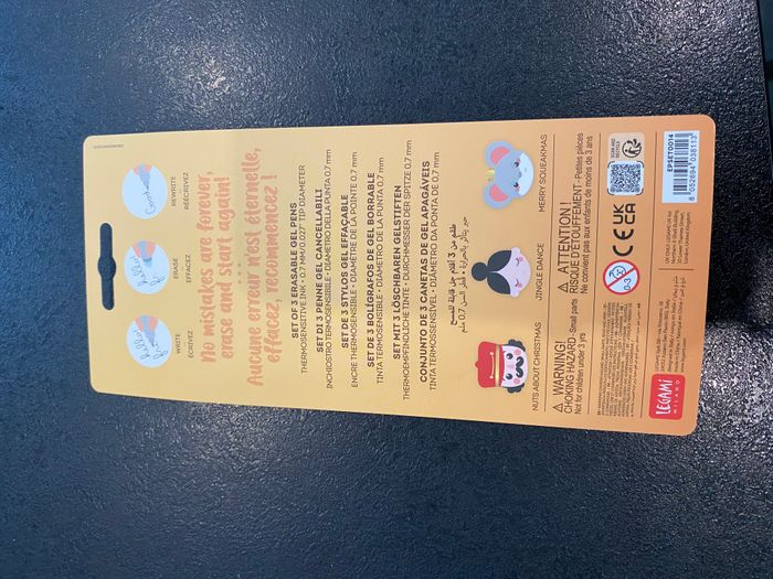 Stylo Legami noel 2025 lot de 3 stylos - photo numéro 2