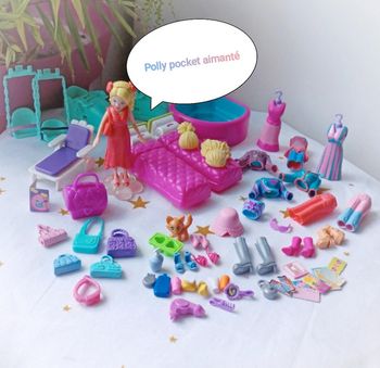 Polly pocket fashion mattel dress vêtement petite poupée doll magnétique aimant aimanté