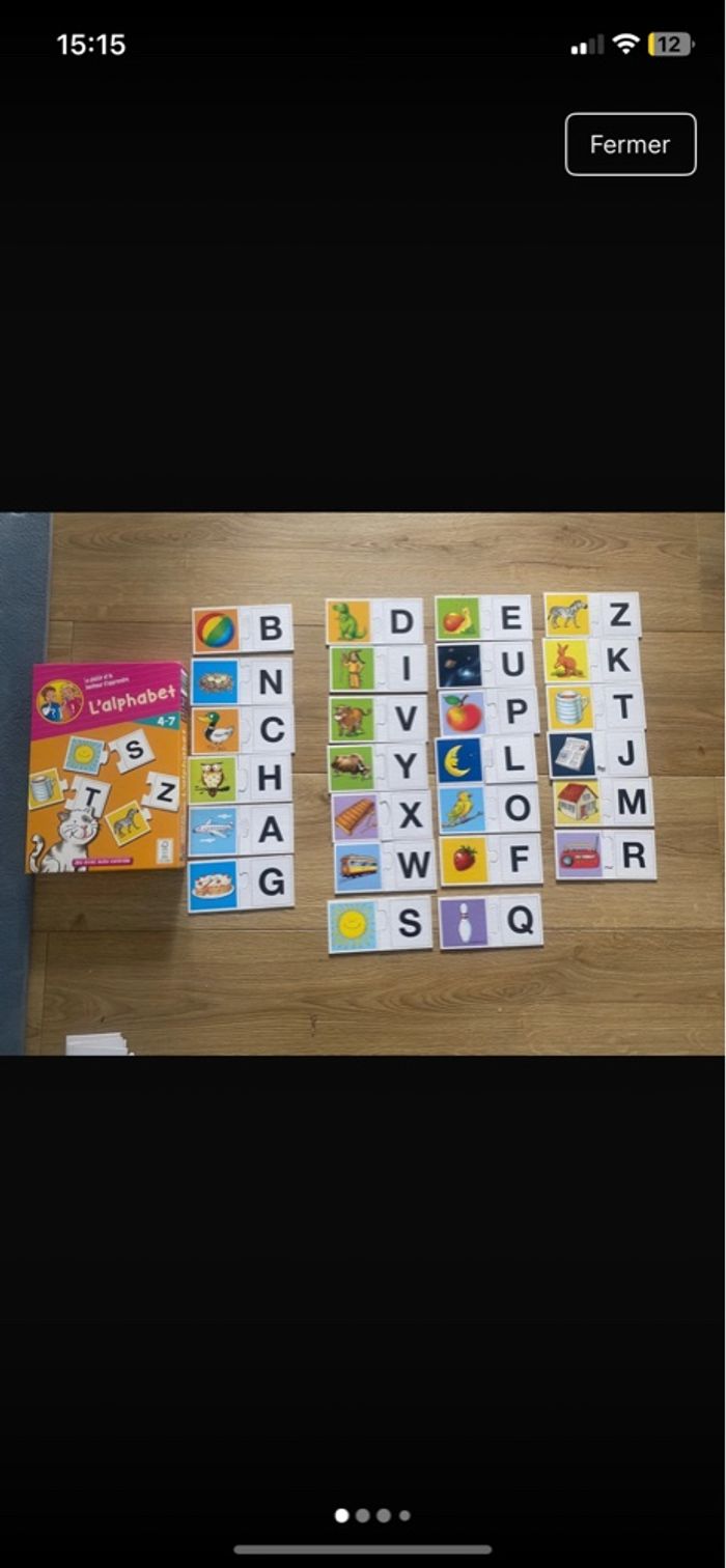 Jeu l’alphabet
