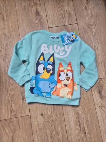 Pull sweat Bluey & Bingo 5/6 ans neuf avec étiquette