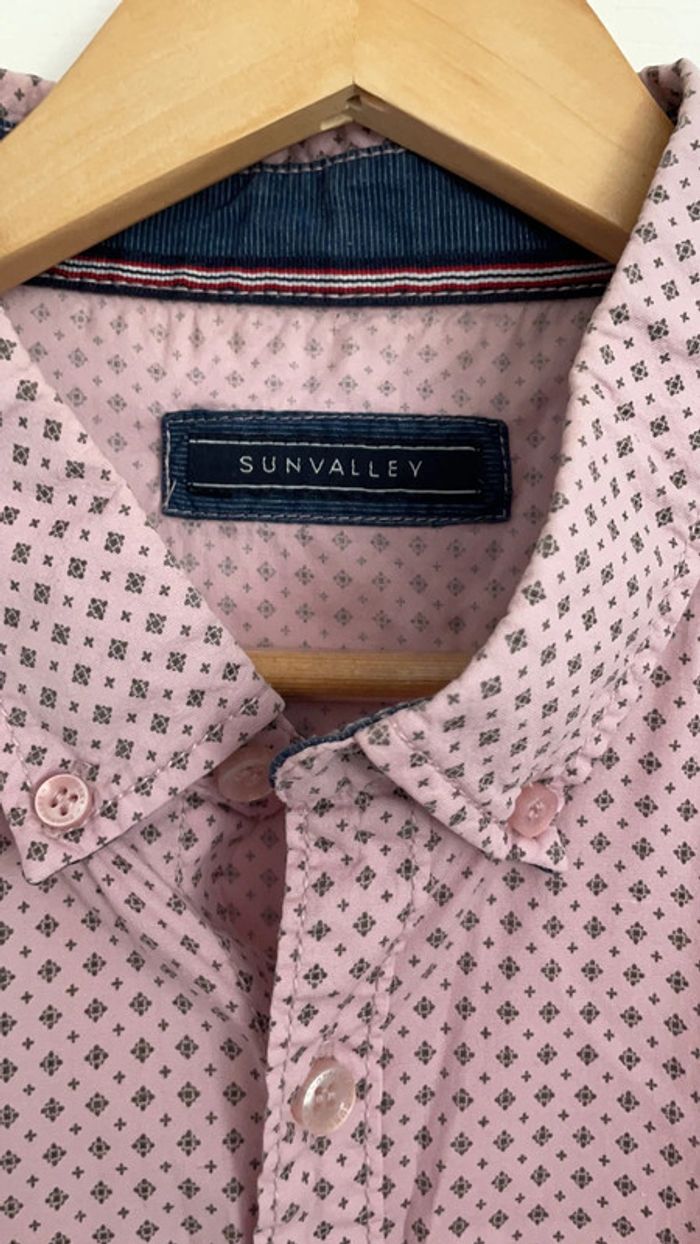 Chemise manche courte rose taille L - photo numéro 2
