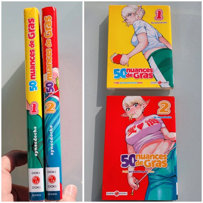 Manga tomes 1 et 2 : 50 Nuances de Gras, l'elfe qui aimait trop les frites 🍟