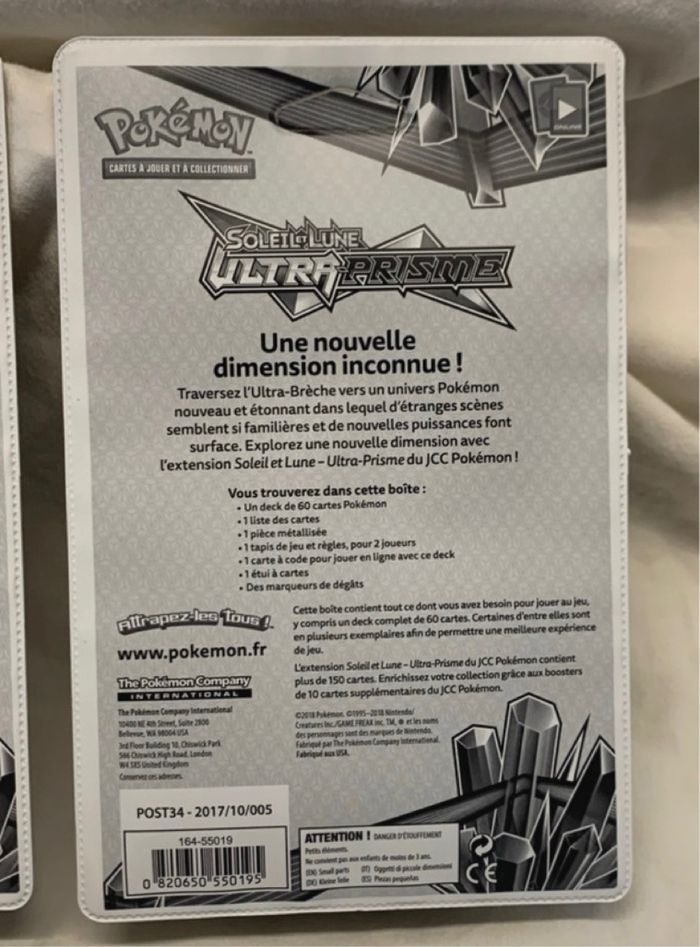 2 Deck Pokémon S&L Ultra Prisme Carchakrok + Pingoleon neuf scellé - photo numéro 7