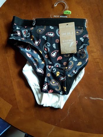Slip fille 8-10 ans petit béguin