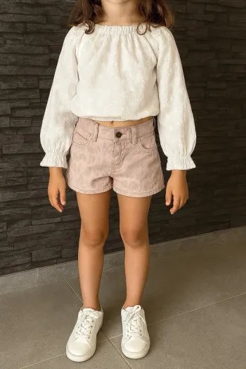 🌸 Beau Petit Short Rose Zara – Taille 8 ans -TBE 🌸