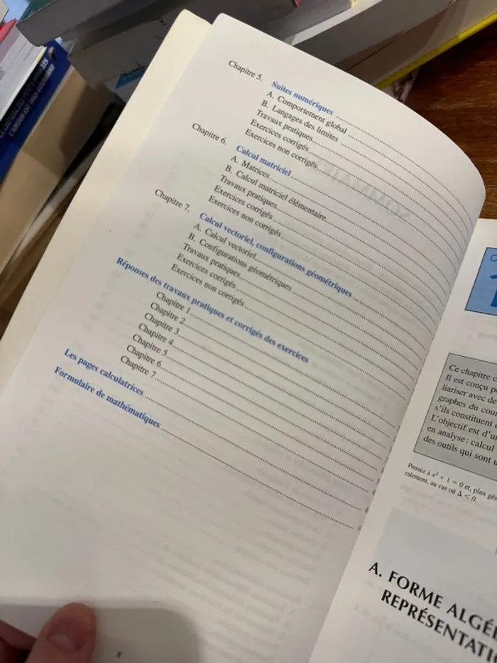 Livre bts industriels groupement mes B, c, d analyse et algèbre tome 1 - photo numéro 8