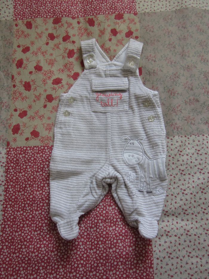 Salopette velours taille naissance