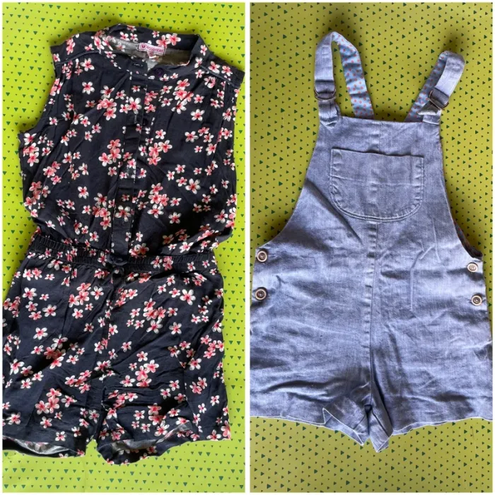 Lot combi short fille