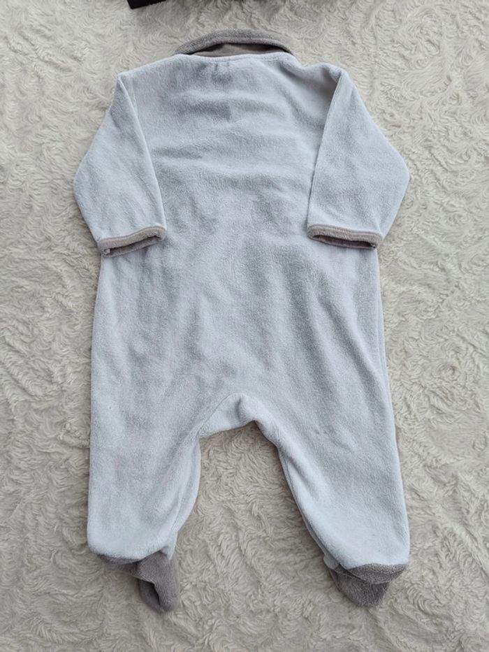 Pyjama grenouillère velours Garçon 3 mois Winnie l'ourson the pooh père noël Disney - photo numéro 7