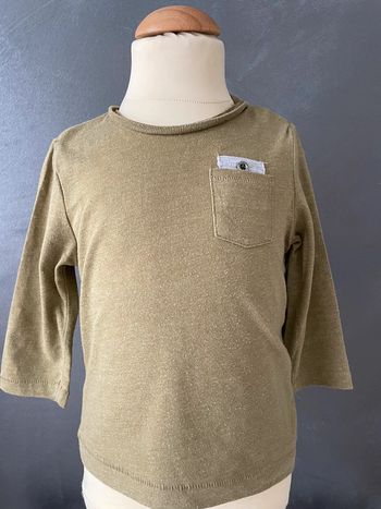 Tee shirt manche longue kaki