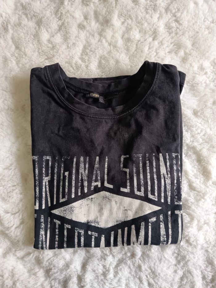 Teeshirt effet vieillit Old school Maje taille 36 - photo numéro 5