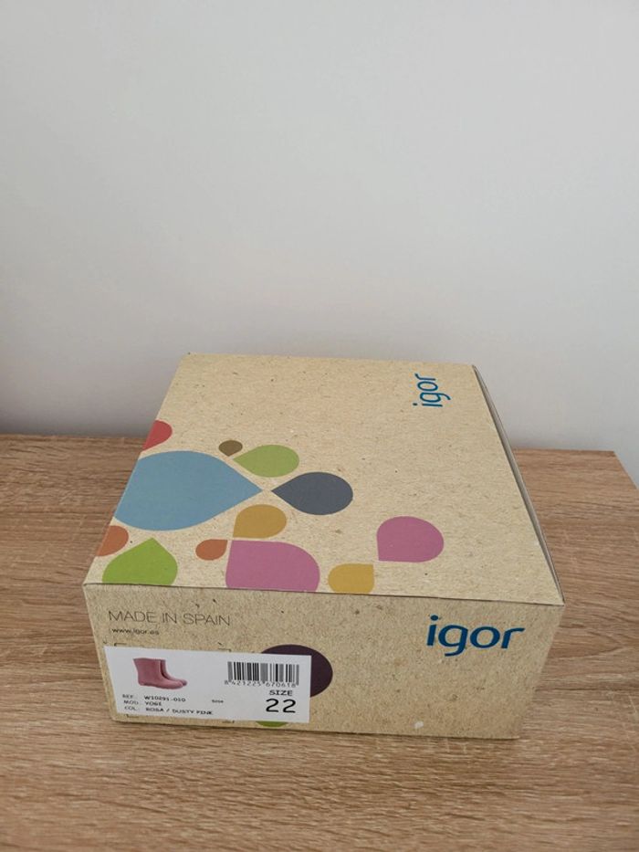 Botte de pluie igor taille 22 neuve - photo numéro 5