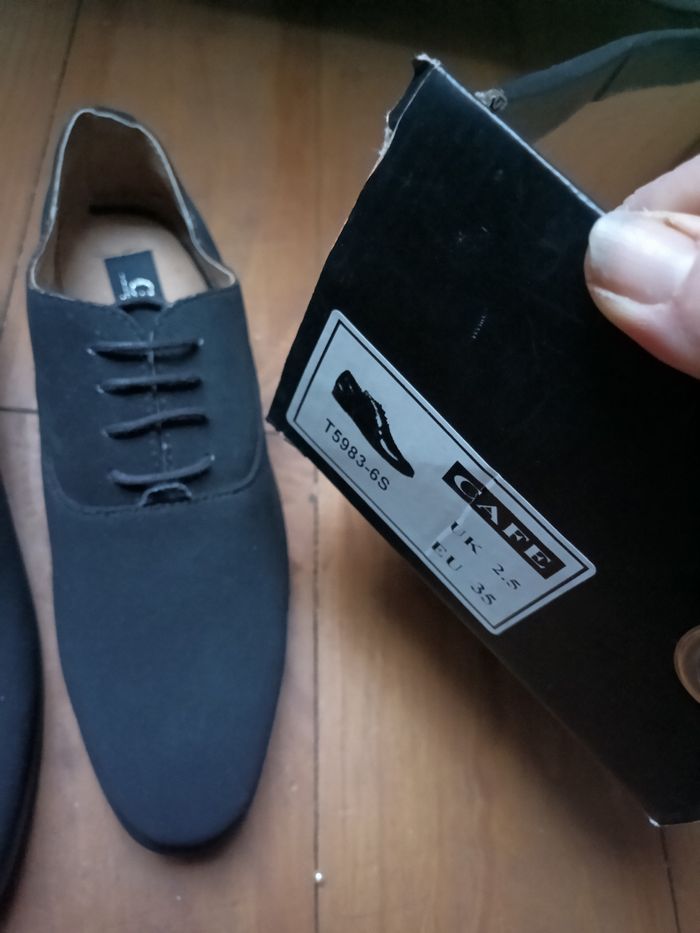 Chaussures noires cérémonie taille 35 - photo numéro 3