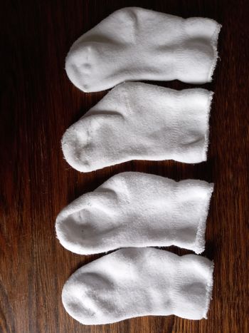 Lots de chaussettes blanches
