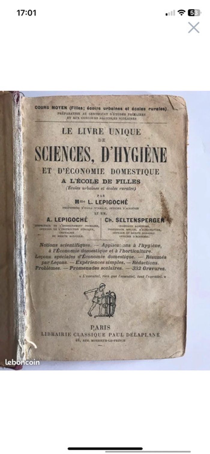 Livre ancien science de l’hygiène et d’économie domestique - photo numéro 2