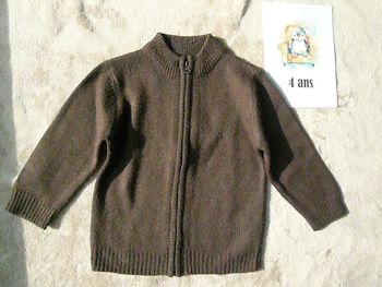 Gilet marron 4 ans (n°13)