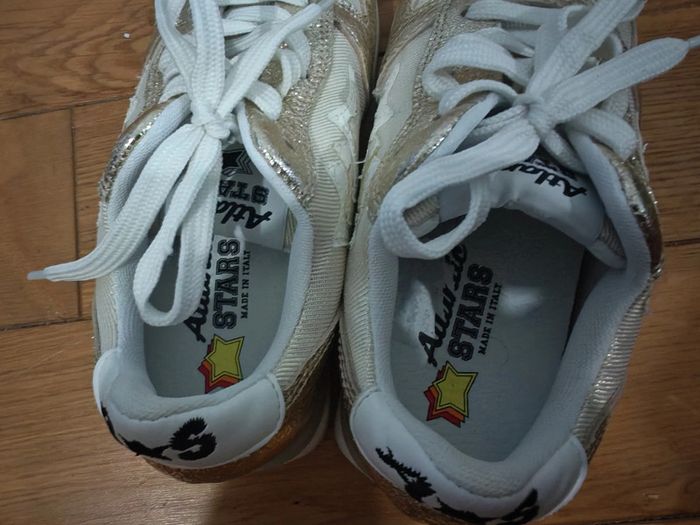 Baskets Atlantic Stars or & blanc fille Made in Italy, pointure 32 - photo numéro 4