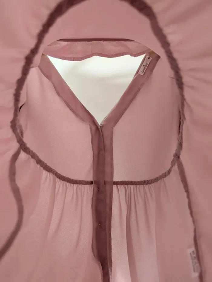 Blouse légère rose poudré - photo numéro 4