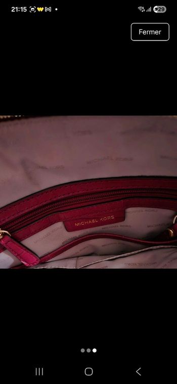 Sac Michael kors effet croco