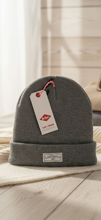 Bonnet Lee Cooper gris clair neuf