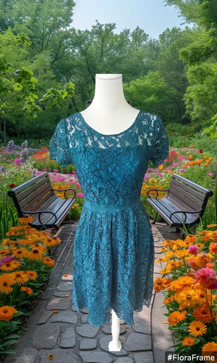 Robe en dentelle, Motivi, taille 40 - photo numéro 2