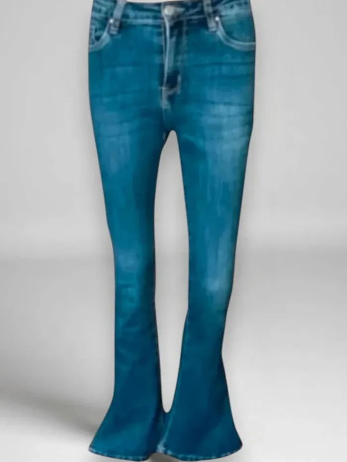 jean Nina Carter, coupe bootcut taille haute,stretch - photo numéro 4