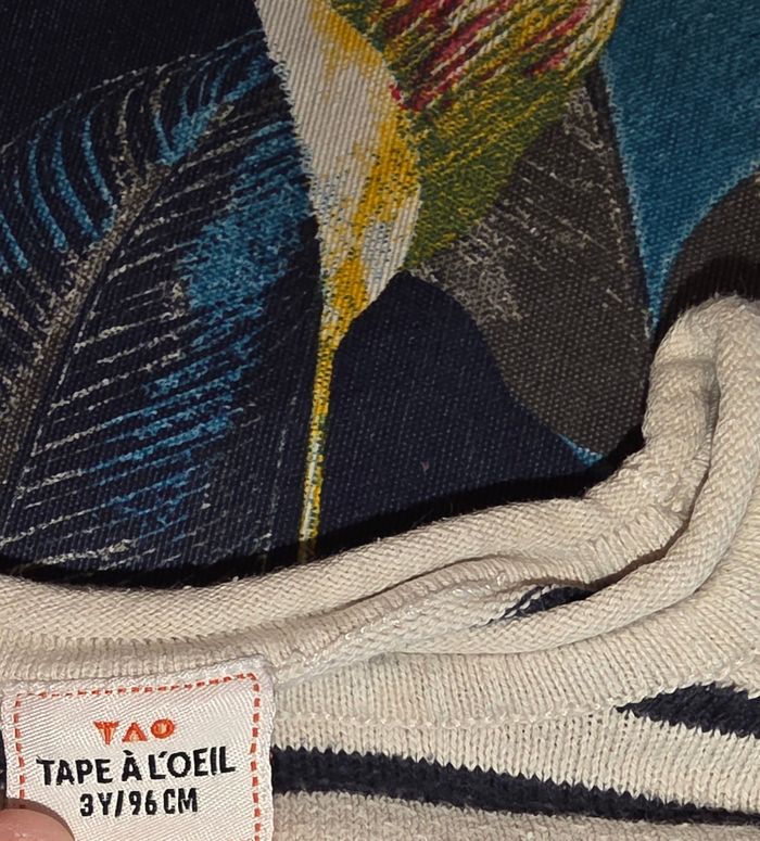 Pull rayé marine/blanc 3 ans - photo numéro 4