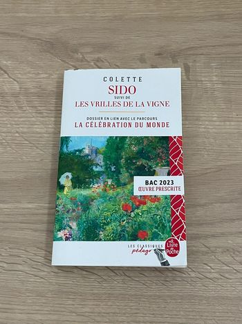 Livre Sido et les vrilles de la vigne par Colette