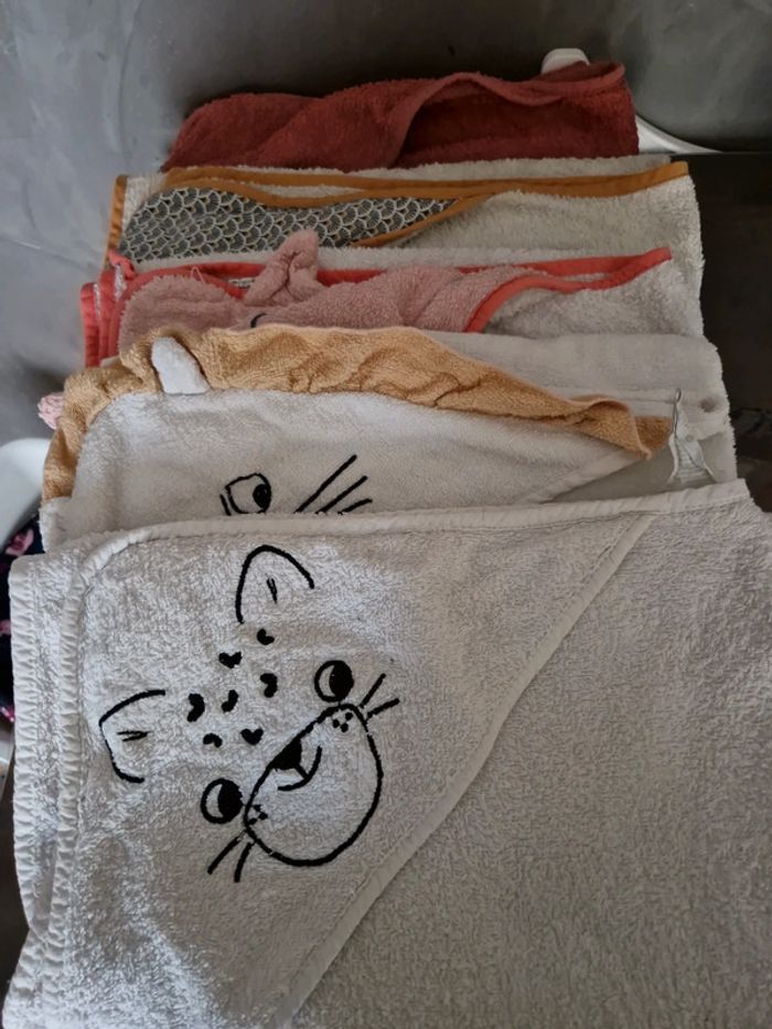 Lot capes de bain bébé