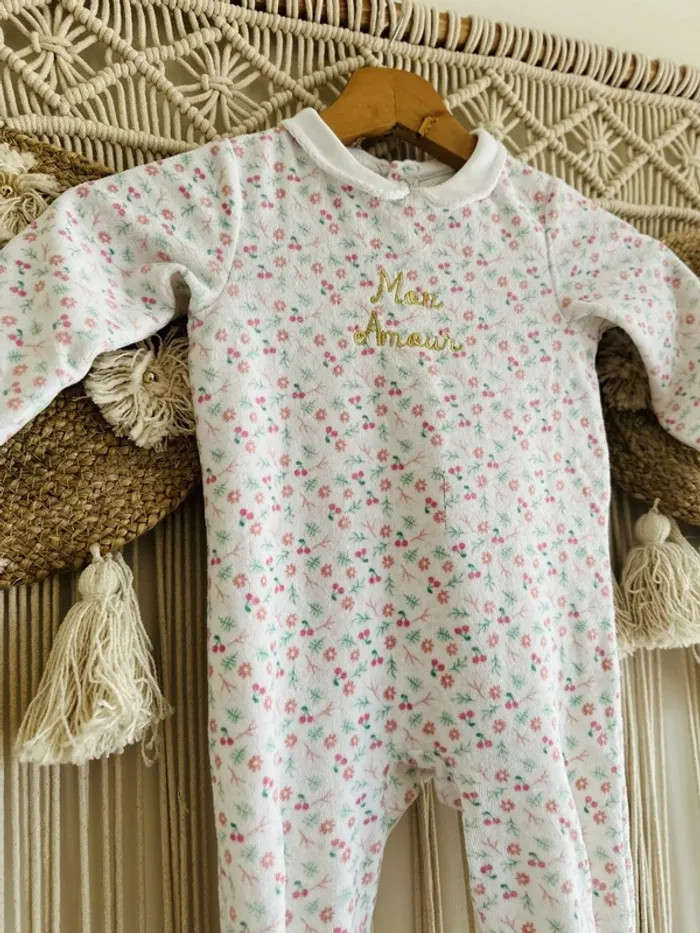 Pijama imprimé "Mon Amour" 18 mois - photo numéro 2