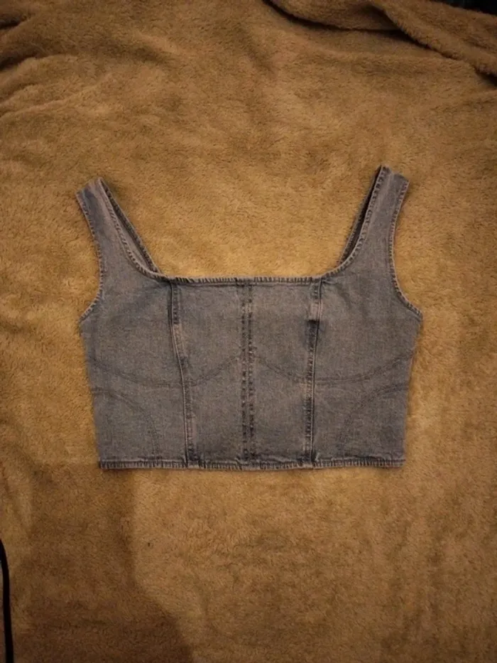 Top Denim Calliope taille L - photo numéro 2