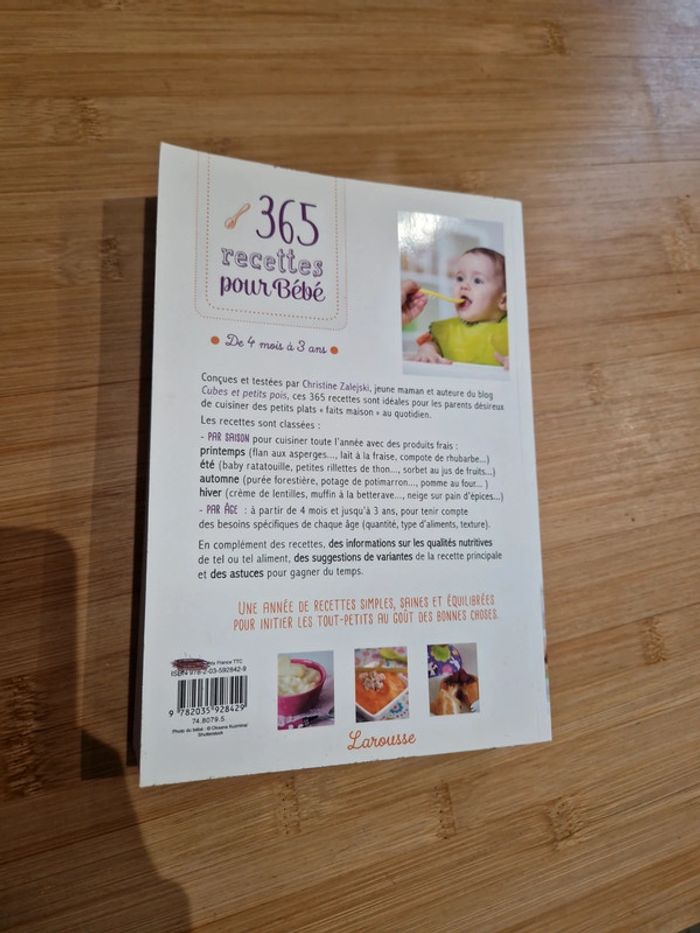 Livre recettes bébé  de 4 mois à 3 ans - photo numéro 3