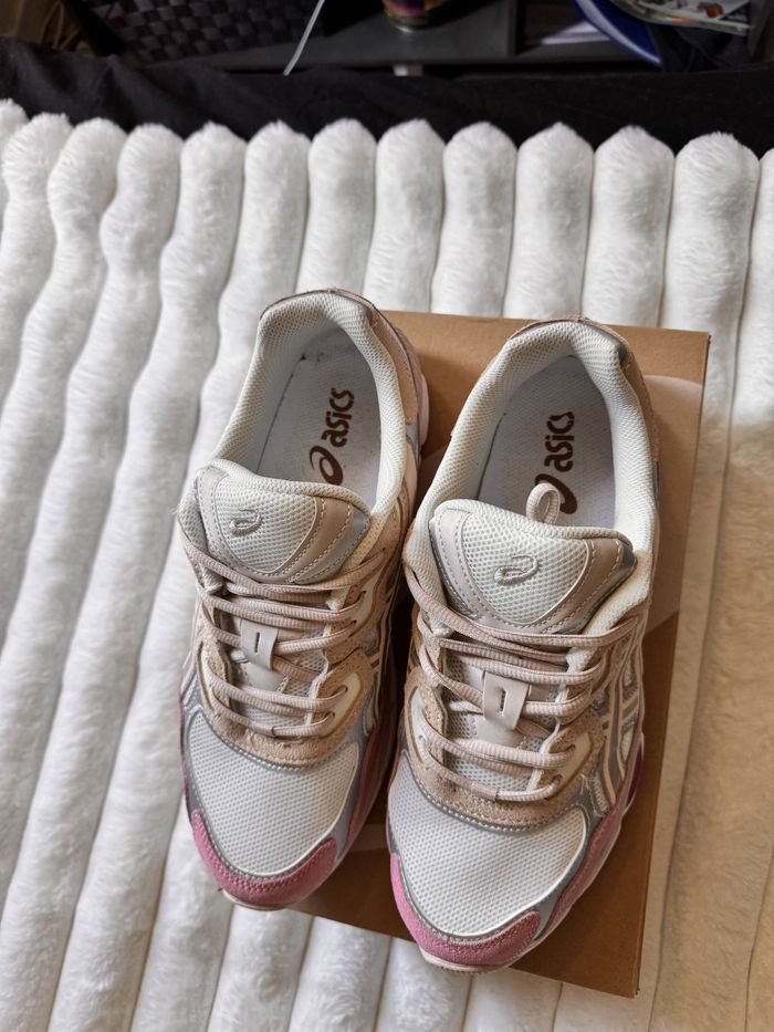 Baskets Asics Gel-NYC mixe- Rose poudré / Beige crème - photo numéro 3
