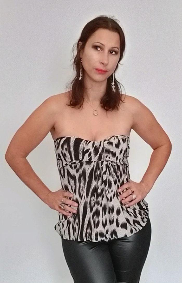 Bustier léopard taille unique - photo numéro 4