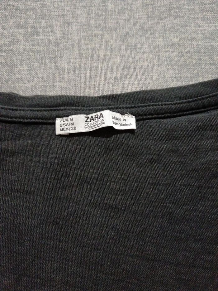 C62 t-shirt noir Zara M - photo numéro 3