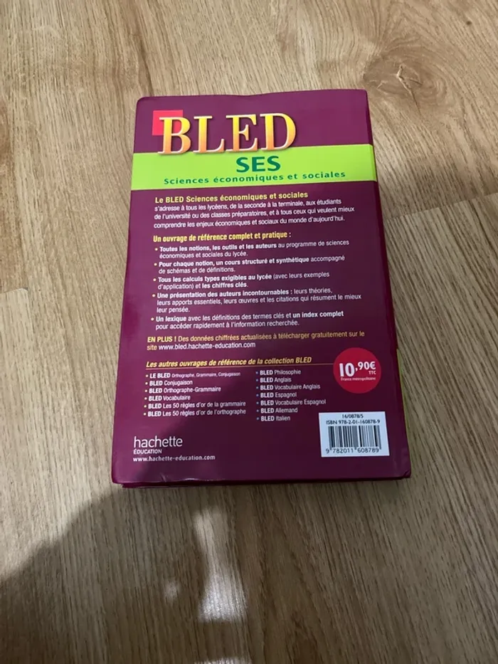 Livre Bled SES - photo numéro 2