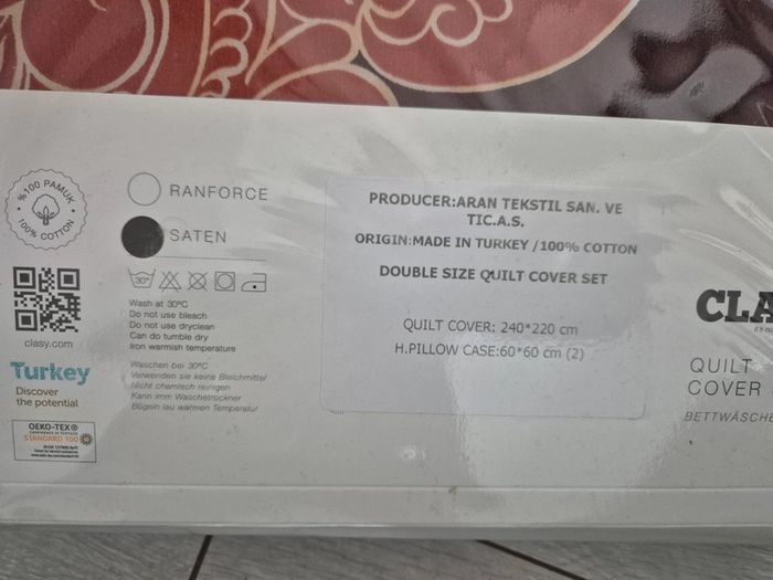 Parure de lit 240x220cm neuve - photo numéro 3