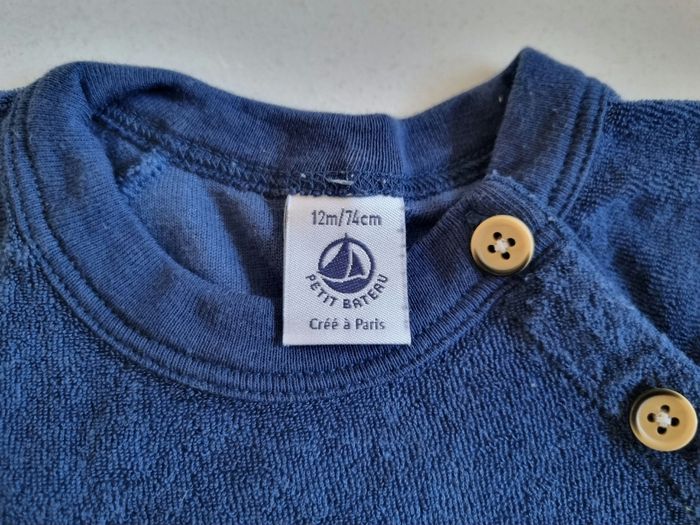 Combishort éponge Petit Bateau 12 mois - photo numéro 3