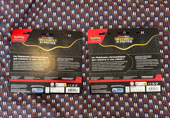 Lot de 2 Tripacks Pokémon Destinée de Paldea - photo numéro 2
