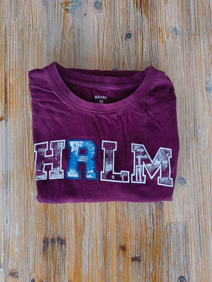 T-shirt Manches Longues Kiabi Ado XS 14 ans HRLM Bordeaux - photo numéro 4