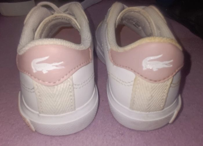 Baskets blanches bébé Lacoste - photo numéro 5