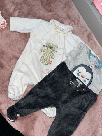 Pyjamas velours 1 mois