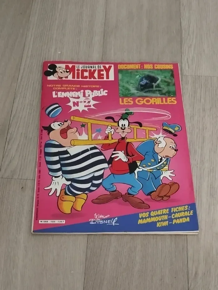 Lot Vintage 7 magazines Journal de Mickey année 1983 L059 - photo numéro 6